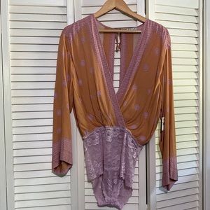 Free People Intimatley Bodysuit Top